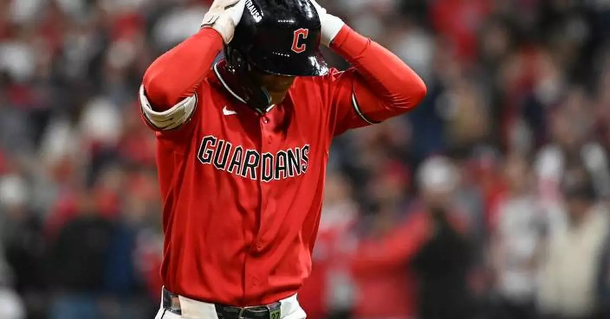 Guardians' bats go cold again, wasting Gavin Williams' 11 strikeouts in Game 2 loss