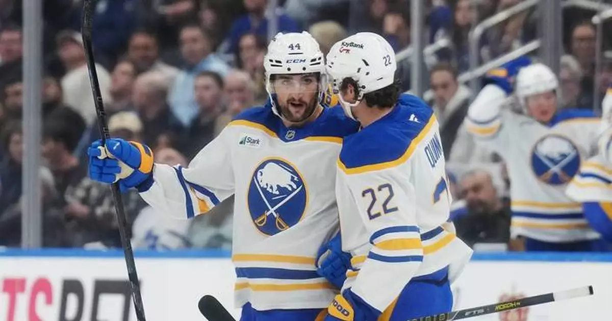 Owen Power scores in OT to complete Sabres' rally for 5-4 win over Maple Leafs