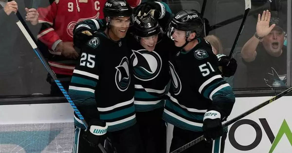 Will Smith scores twice as the Sharks rally from a two-goal deficit to beat the Canucks 3-2