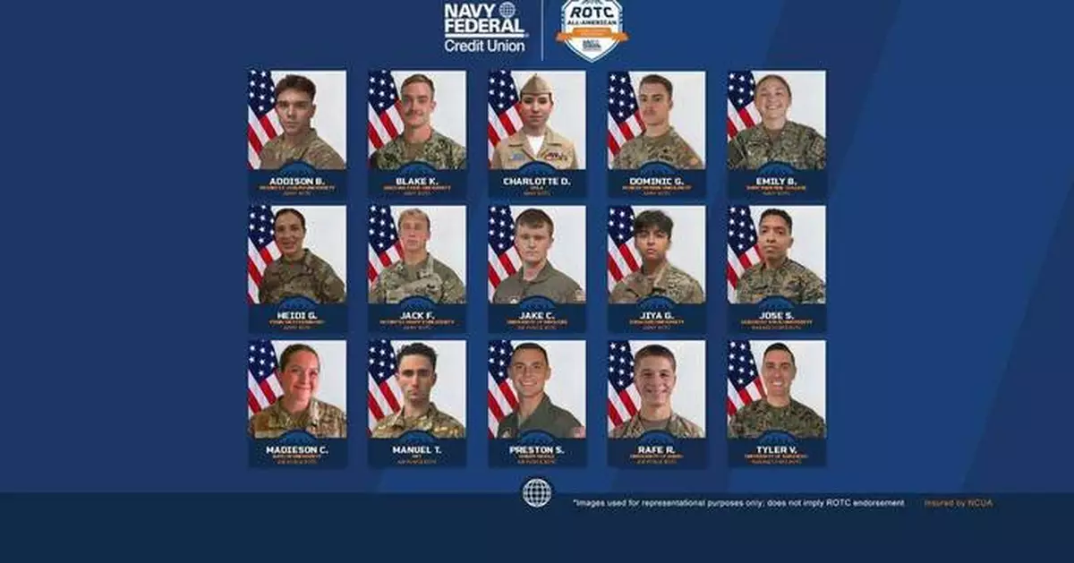 From 239 Nominations, Navy Federal Awards 15 ROTC All-American Scholars
