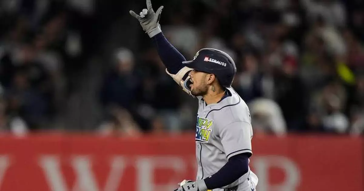 Rays beat Yankees 4-3 for 3-game Division Series sweep behind Mesa homer, fan interference call