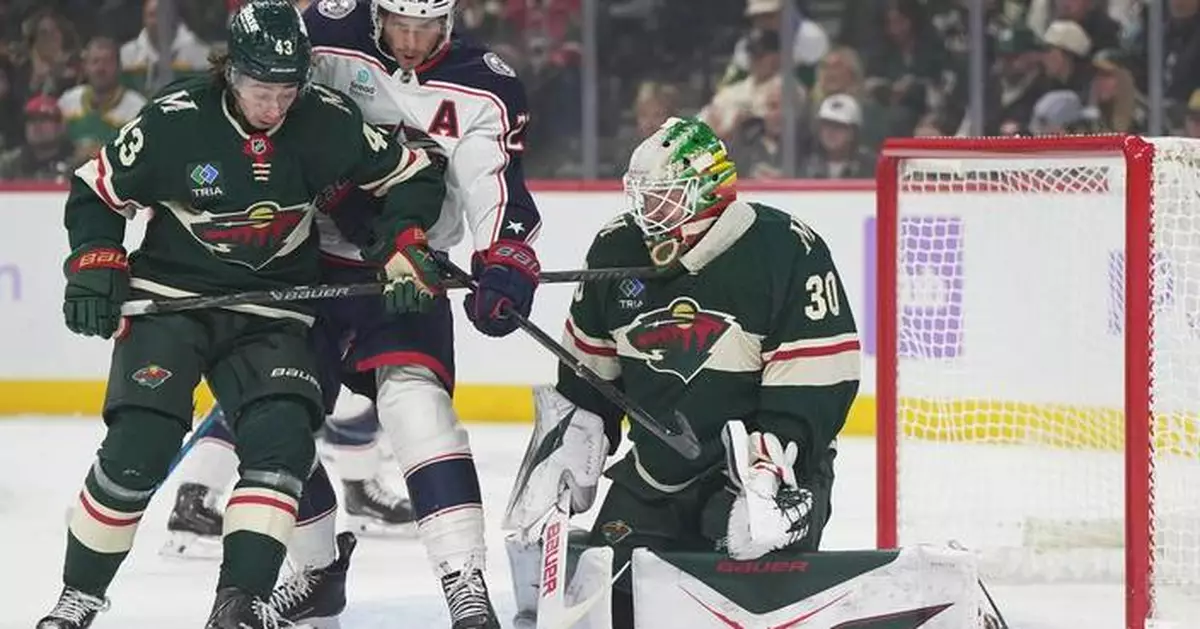 Kaprizov, Wallstedt carry the Wild past the Blue Jackets, 2-1