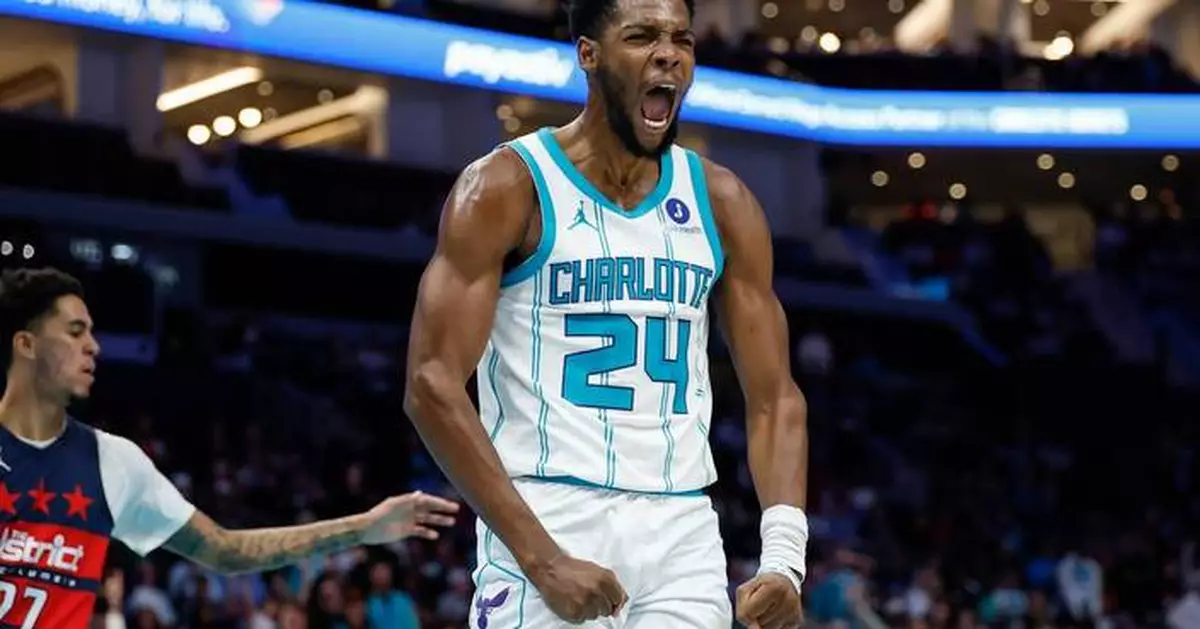 Brandon Miller scores career-high 39 points as Hornets beat Wizards 110-103