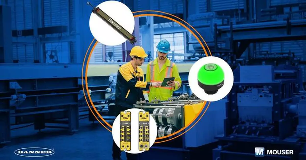 Mouser Stocking Wide Selection of Industrial Automation Solutions from Banner Engineering