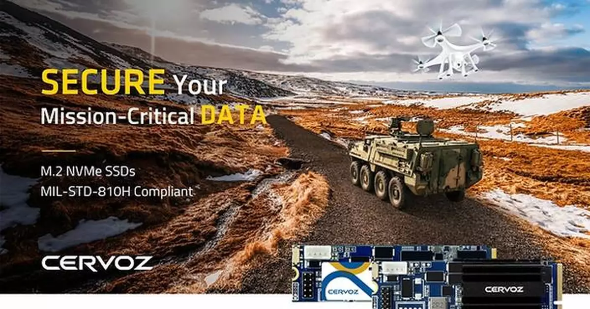 Cervoz Launches MIL-STD-810H M.2 NVMe SSDs for Mission-Critical Embedded Systems