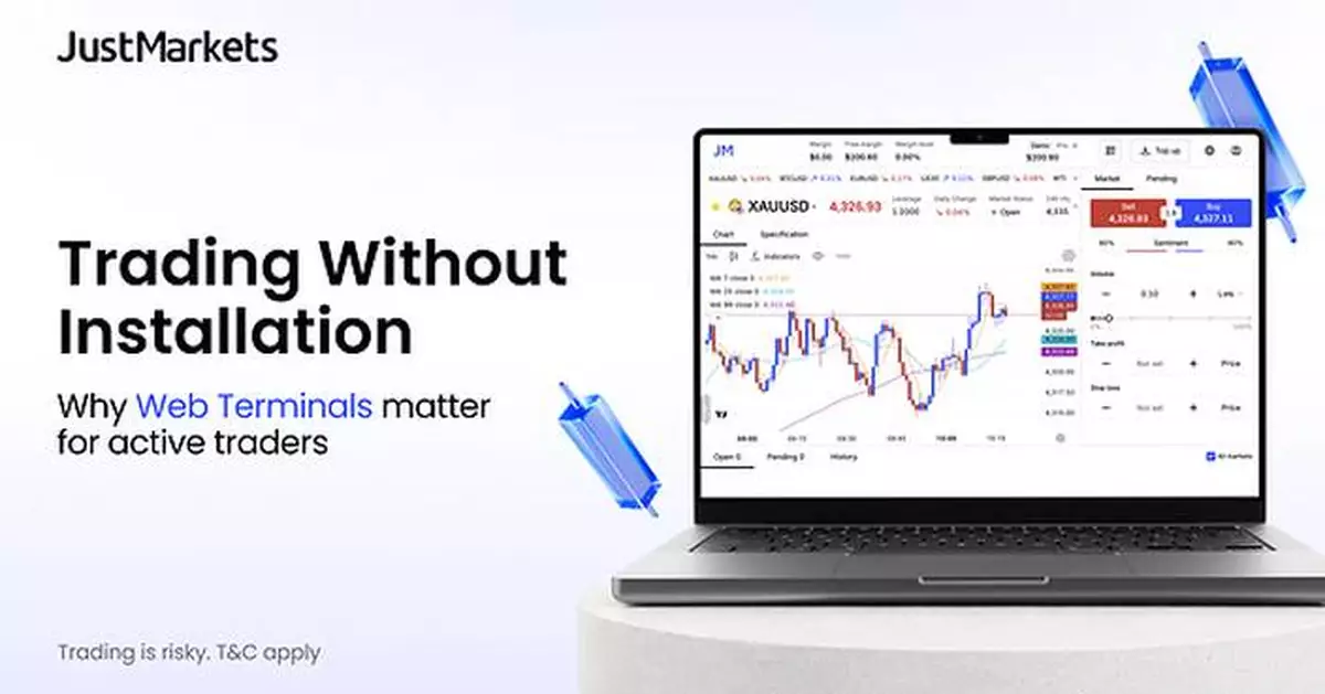 JustMarkets WebTerminal Offers Installation-Free Access for Active CFD Traders