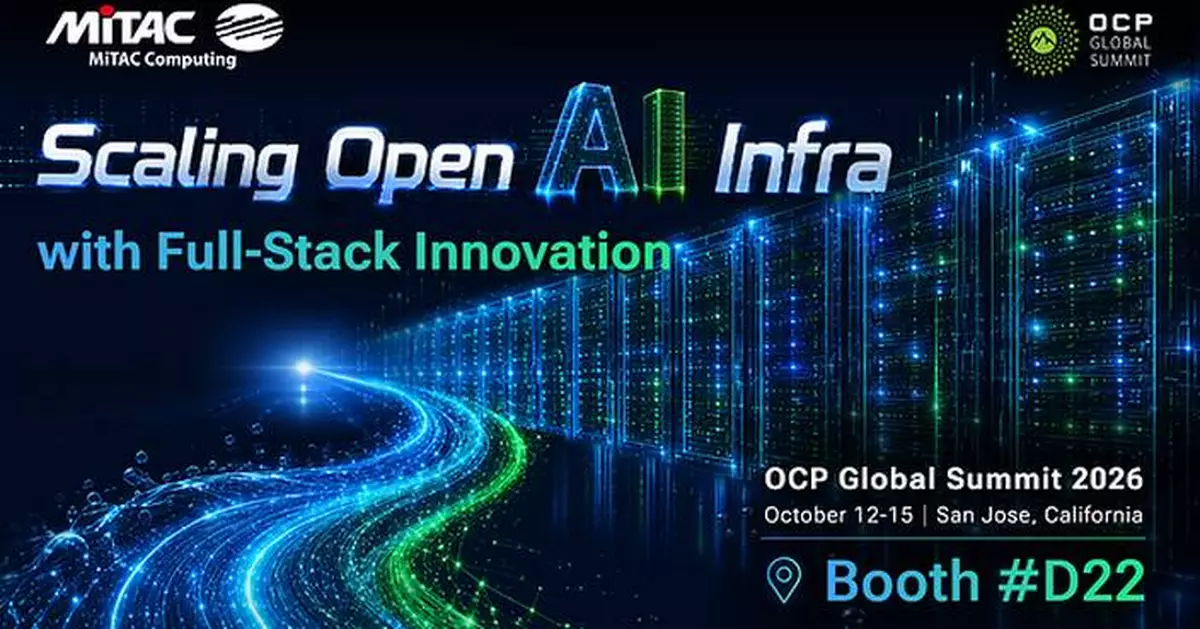 MiTAC Computing Showcases Full-Stack Innovation to Scale Open AI Infrastructure at OCP Global Summit 2026