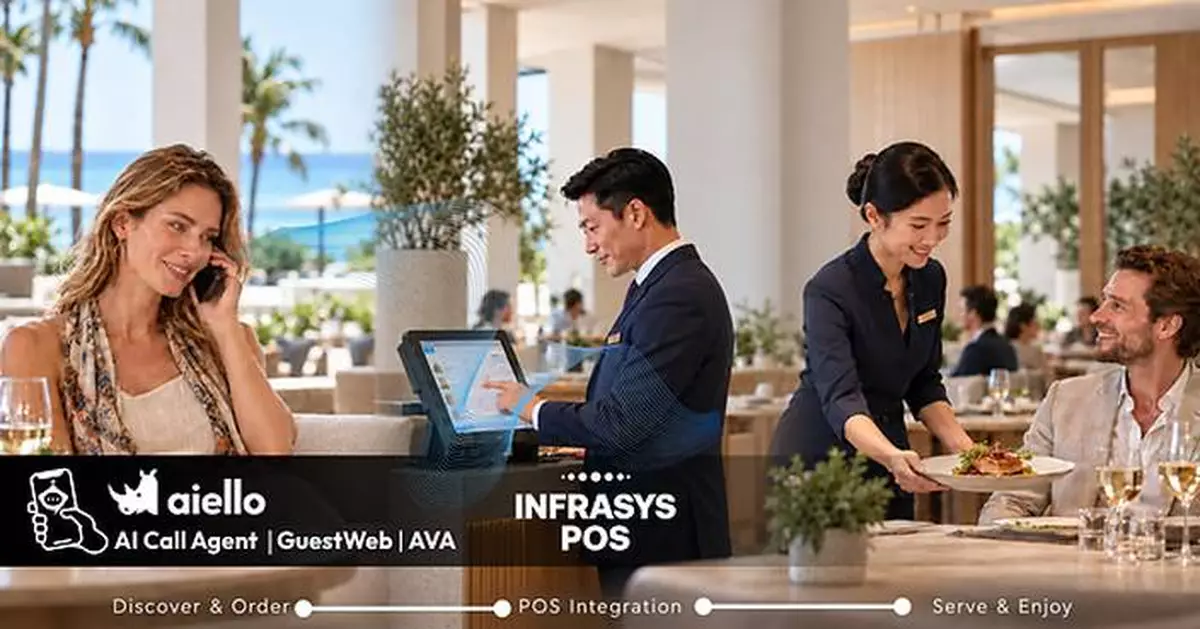 Aiello integrates with Shiji Infrasys POS to enable AI-powered F&amp;B ordering across the hotel