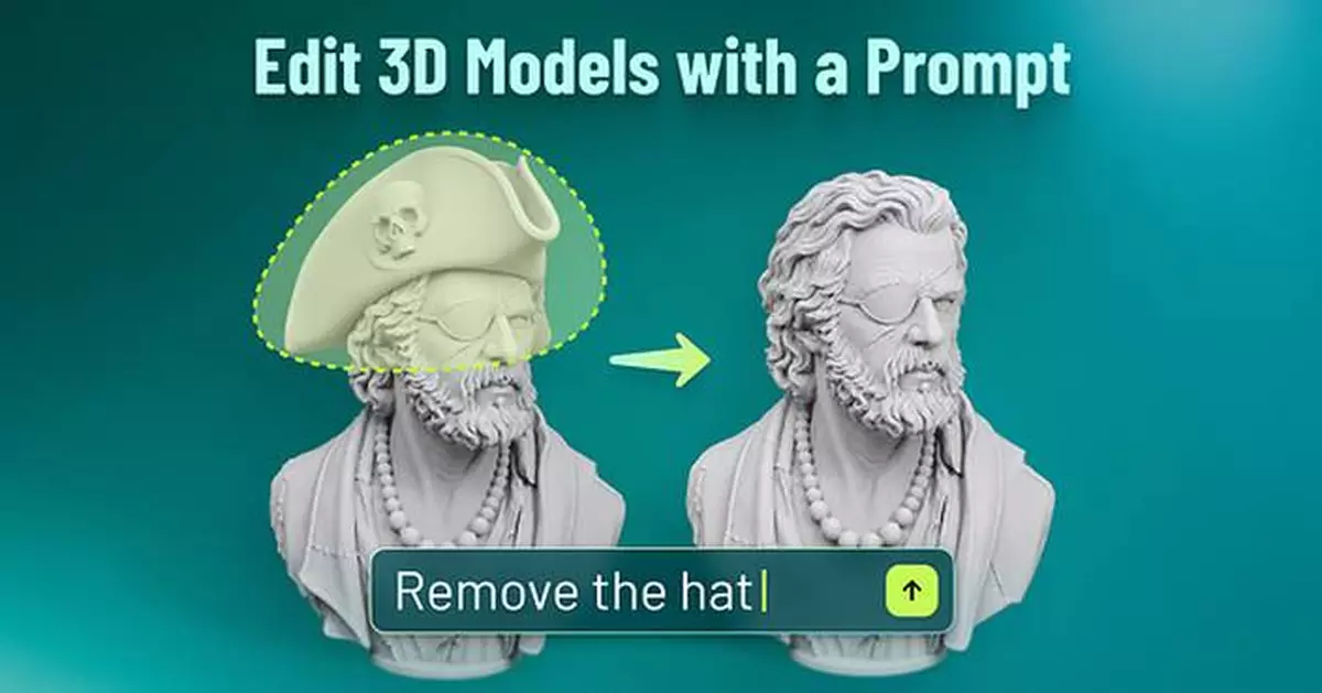 Meshy Debuts New In-House AI Model with Meshy Edit, Letting Users Change Selected Parts of a 3D Model with One Prompt