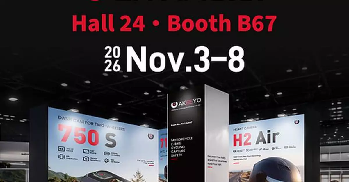 AKEEYO to Showcase 711Air, 750S and H2 Ride Cameras at EICMA 2026