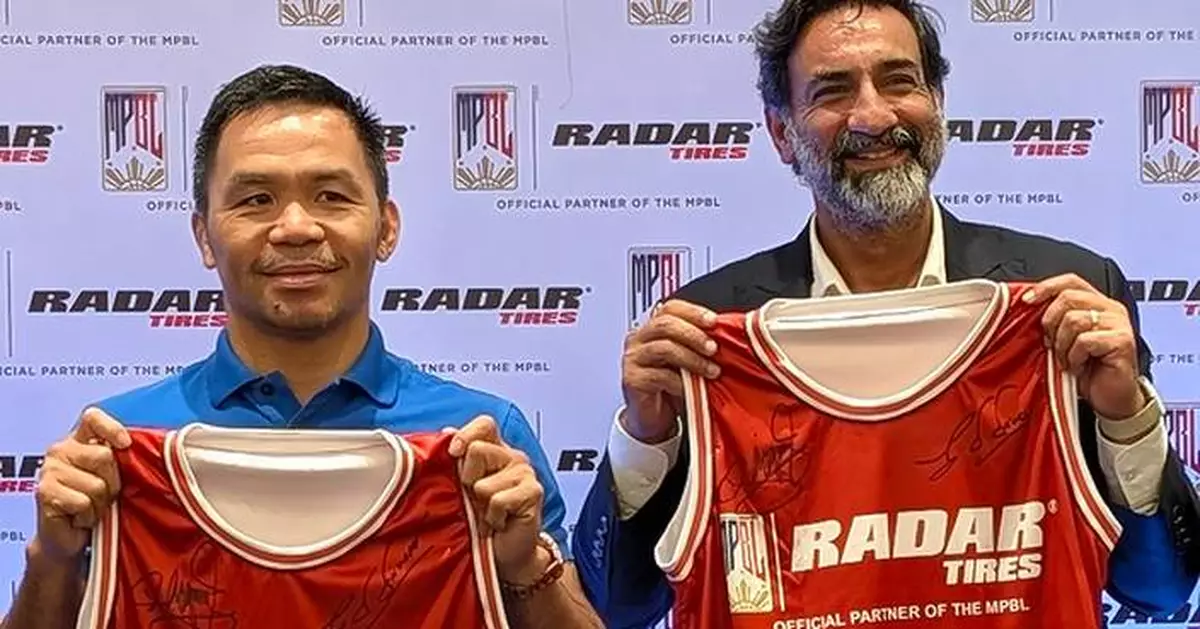 Homegrown Singapore Brand Radar Tyres Extends Its Global Sporting Footprint as Official Partner of Manny Pacquiao's Basketball League