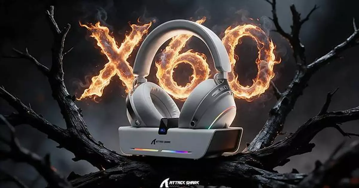 ATTACK SHARK Unveils X60 Gaming Headset, Combining Precision Audio, All-Day Comfort, and an RGB Wireless Charging Dock