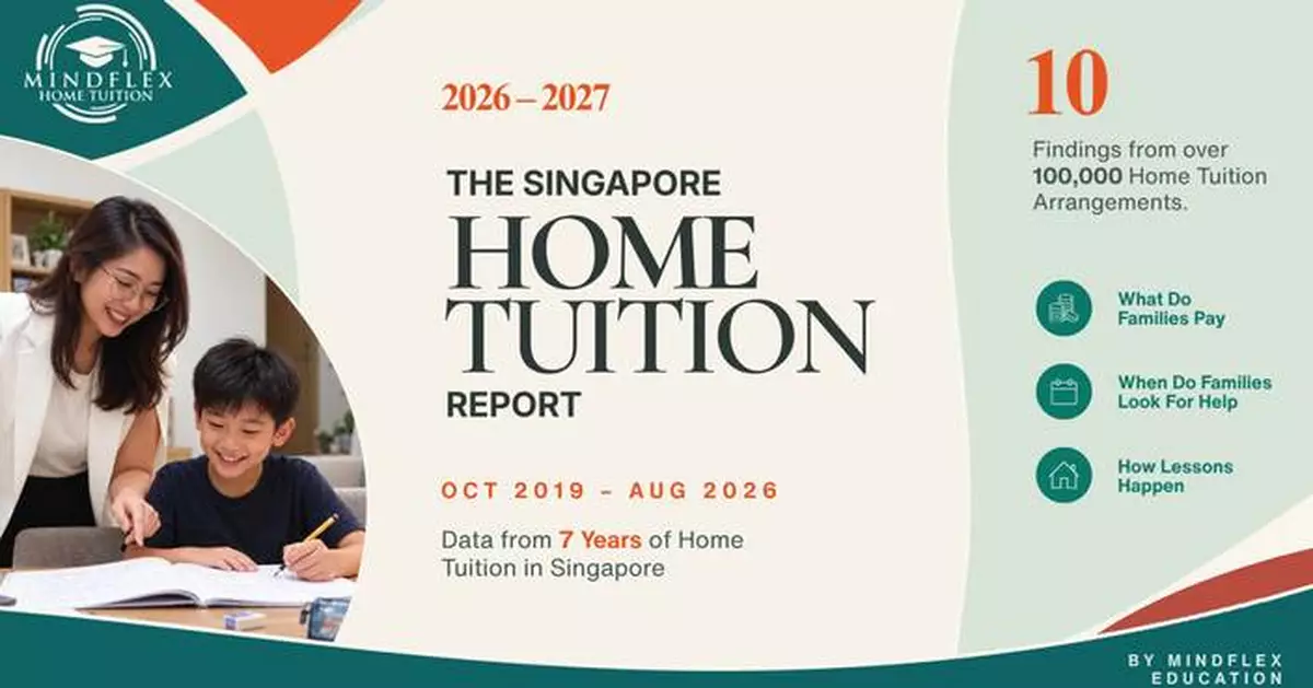 MindFlex Education: A Home Tutor Costs Singapore Families a Median of S$390 a Month, Rising from S$325 at Primary to S$553 at Junior College