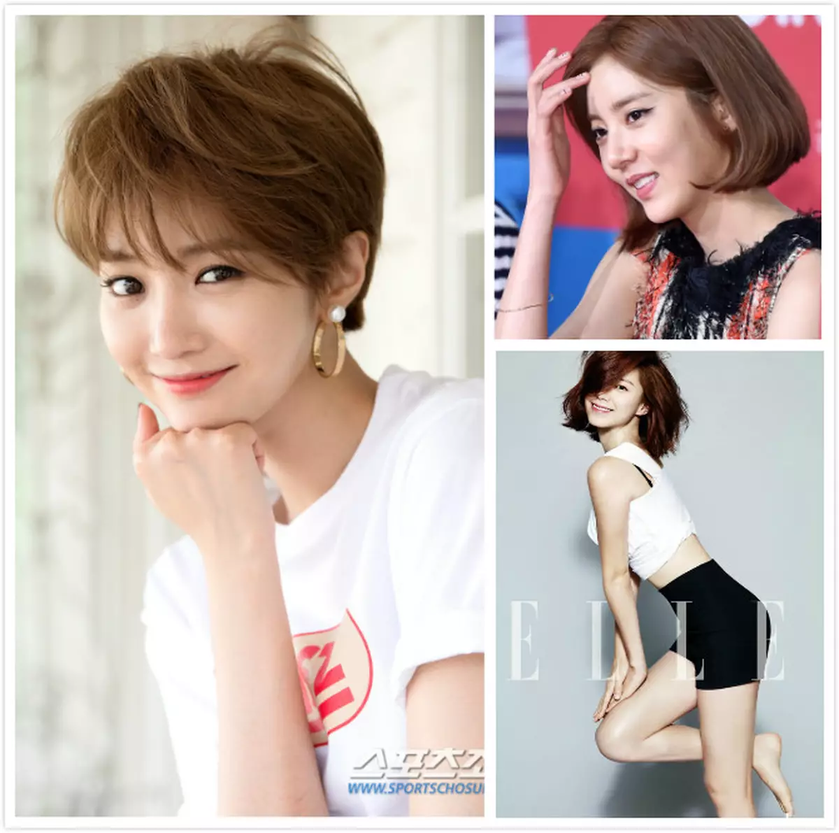 短髮更靚的韓國女星