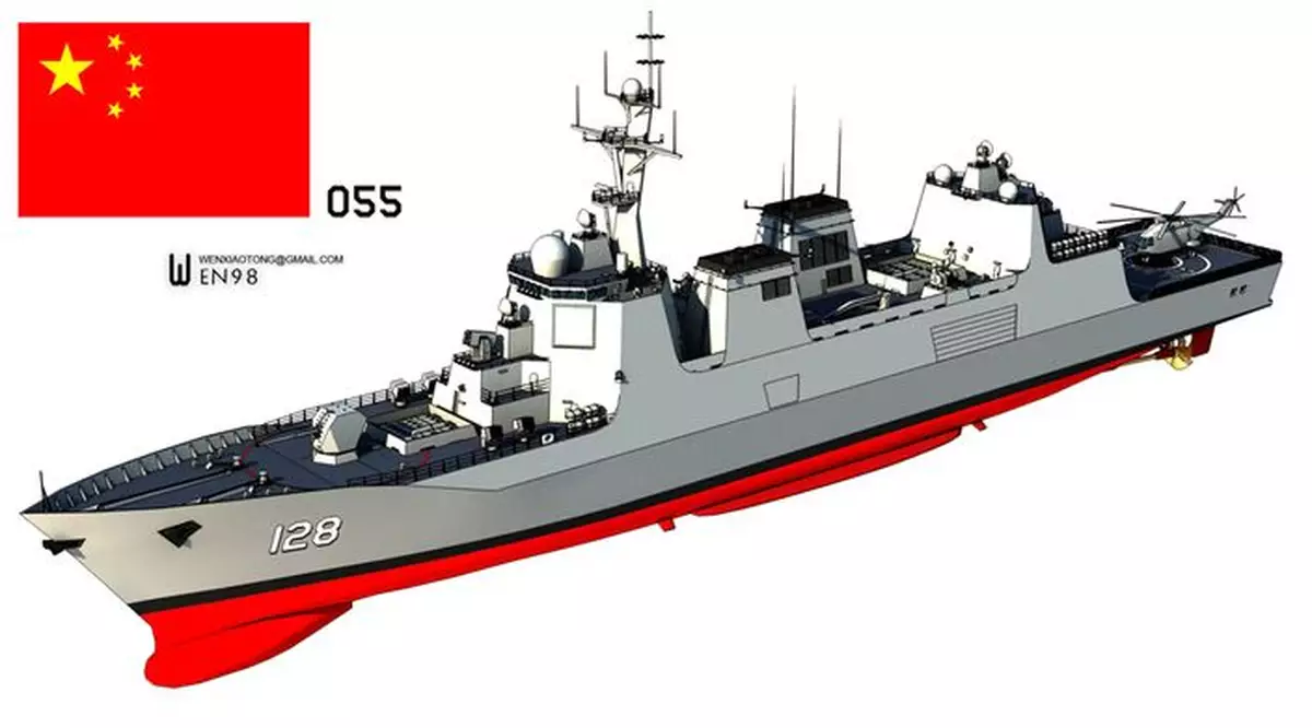 美驚訝華海軍造艦速度 055艦「下餃子」時代來臨