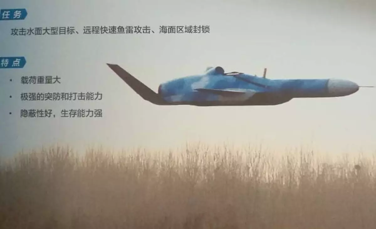 美媒: 中國研發新反艦無人機 超低空貼海飛行