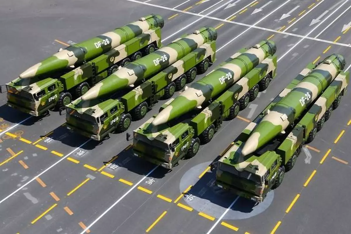 網傳東風26B火箭殘骸照 疑配備EMP彈頭反薩德
