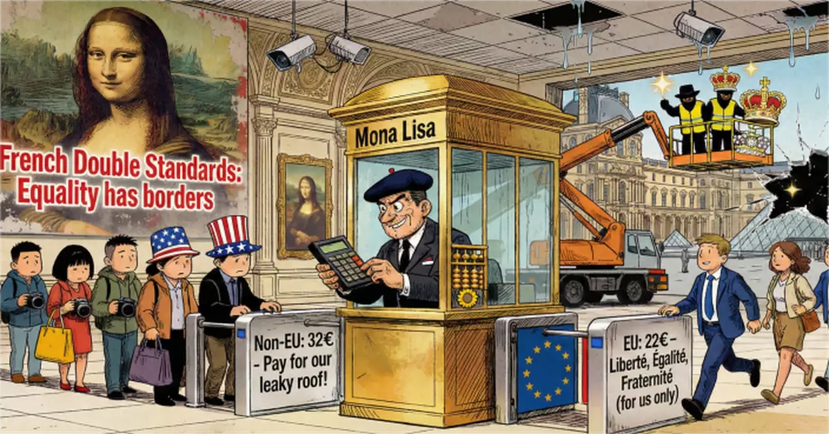 法式雙標新高度　羅浮宮門票專劏中美遊客　沒錢修天花板是真的