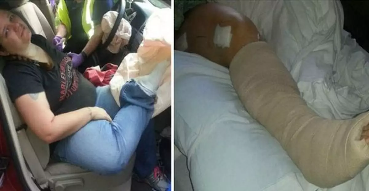Crash tragedy show why you should never put feet on dashboard