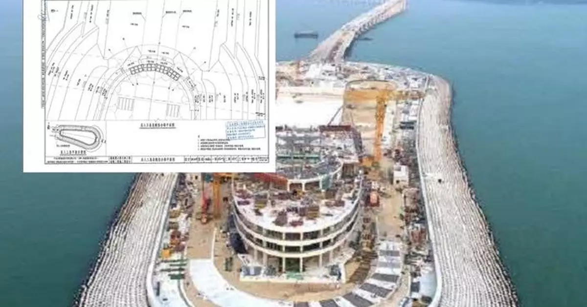 港珠澳橋狗牙防波堤施工圖曝光  運房局：不存在崩散問題