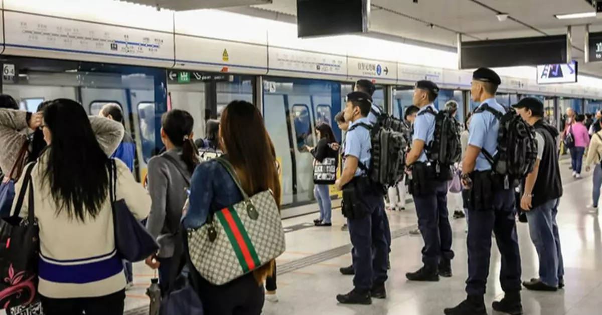 警方「鐵路應變部隊」執勤 巡邏全港93個港鐵站
