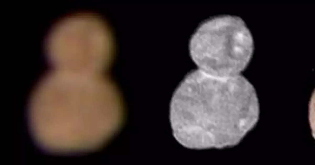 NASA公佈「天涯海角」首批照片 狀似「雪人」(圖)