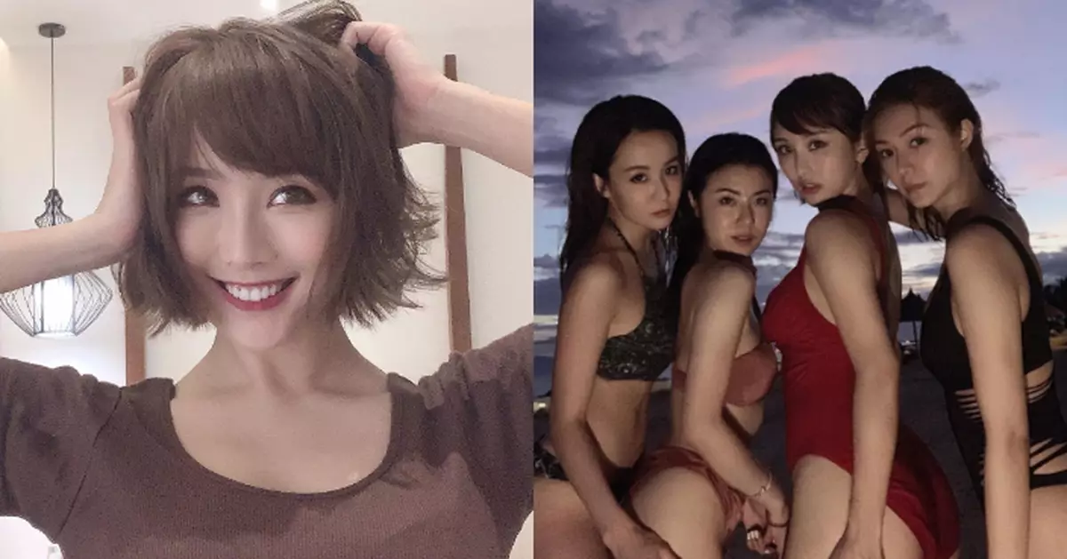 DaDa與好姐妹同遊越南大曬泳裝照 剪掉長髮轉新Look