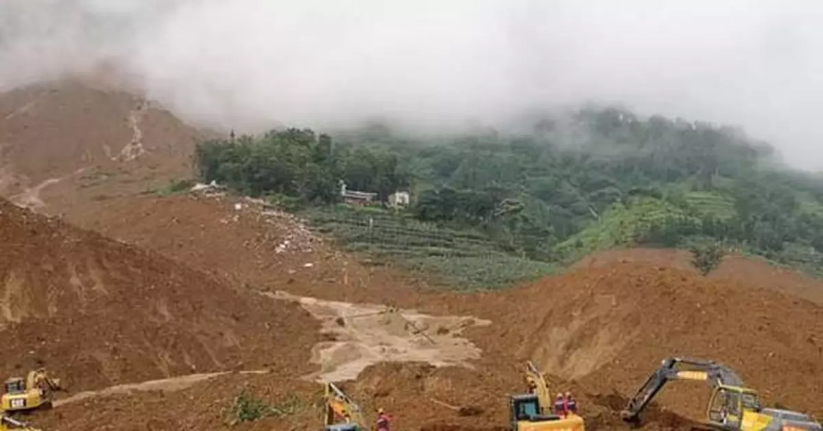 貴州水城山體滑坡已致20死 包括一對哺乳期母子