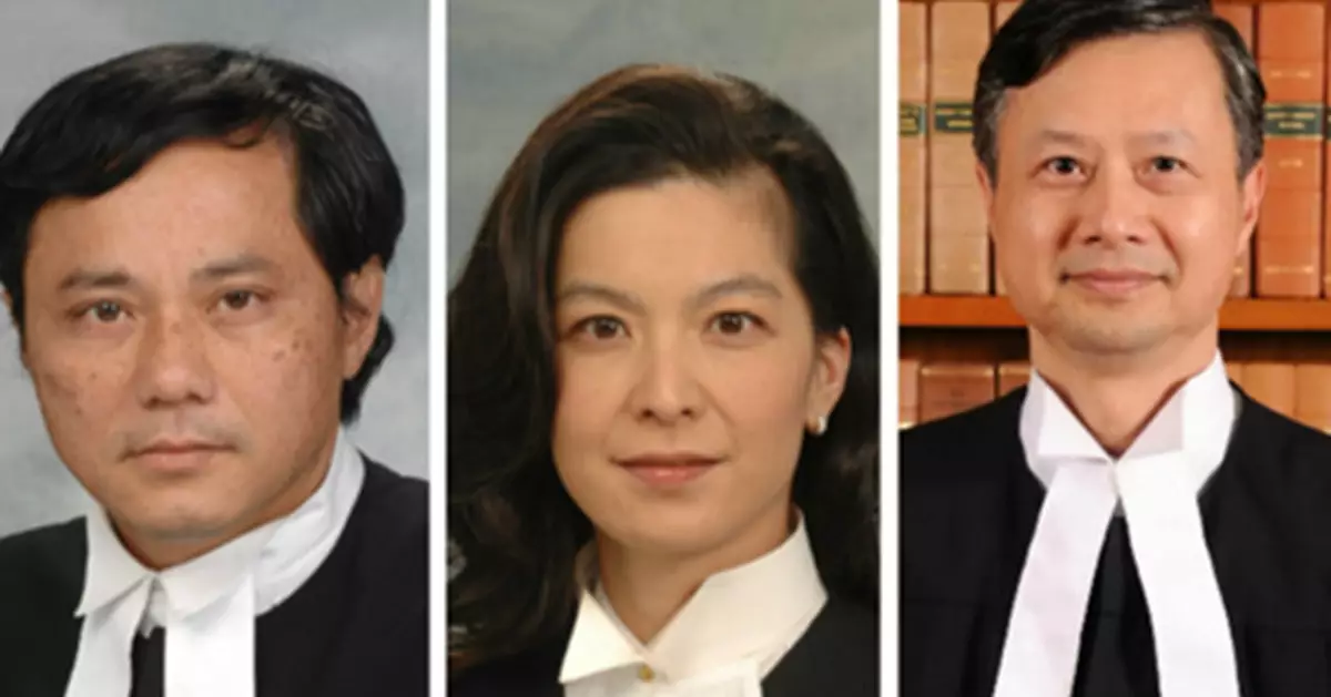 3名區域法院法官 獲司法機構委任