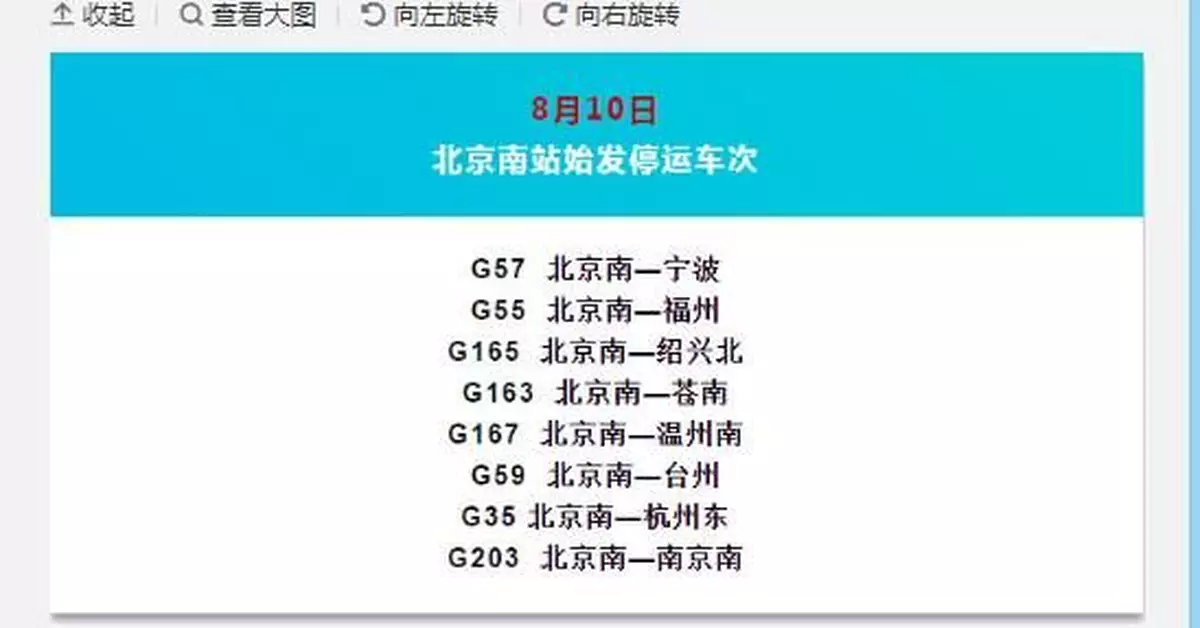 颱風紅色預警來了 北京南站部分旅客列車停運
