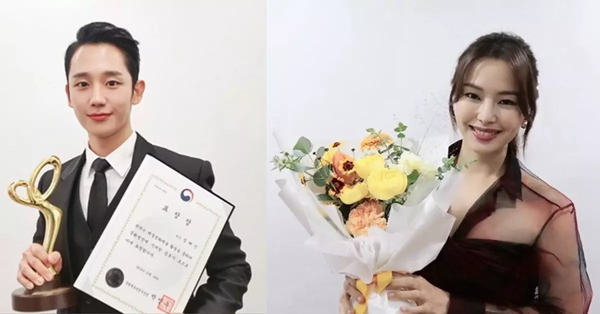 推廣韓國文化有功 丁海寅李荷妮獲大眾文化藝術賞