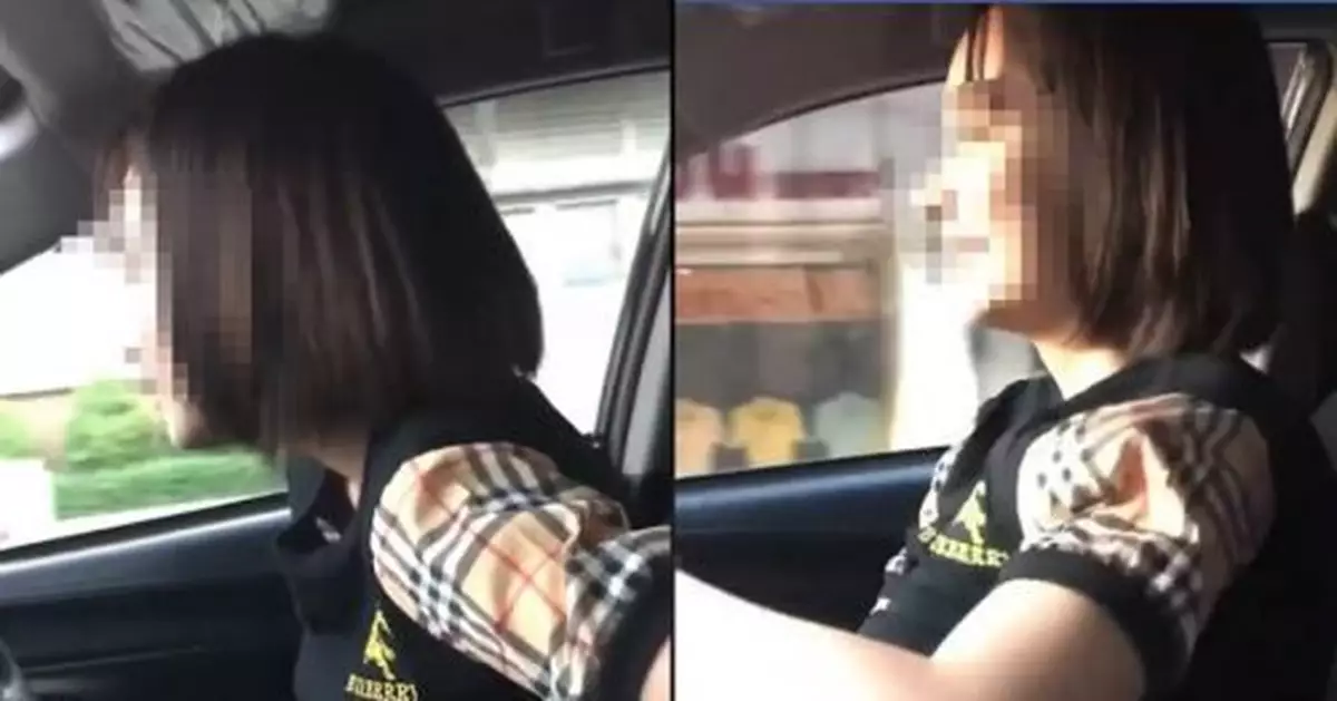 駕駛邊開邊穿內衣 更衣過程全都錄