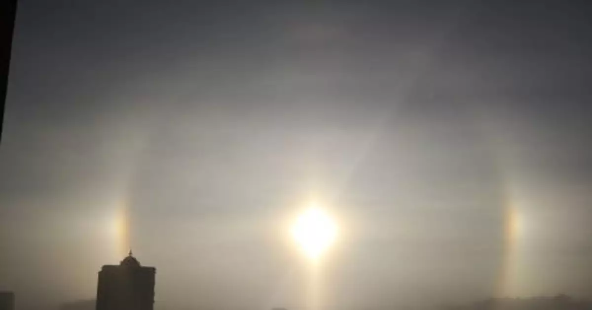 呼倫貝爾天空有「3個太陽」肉眼可見 官方回應