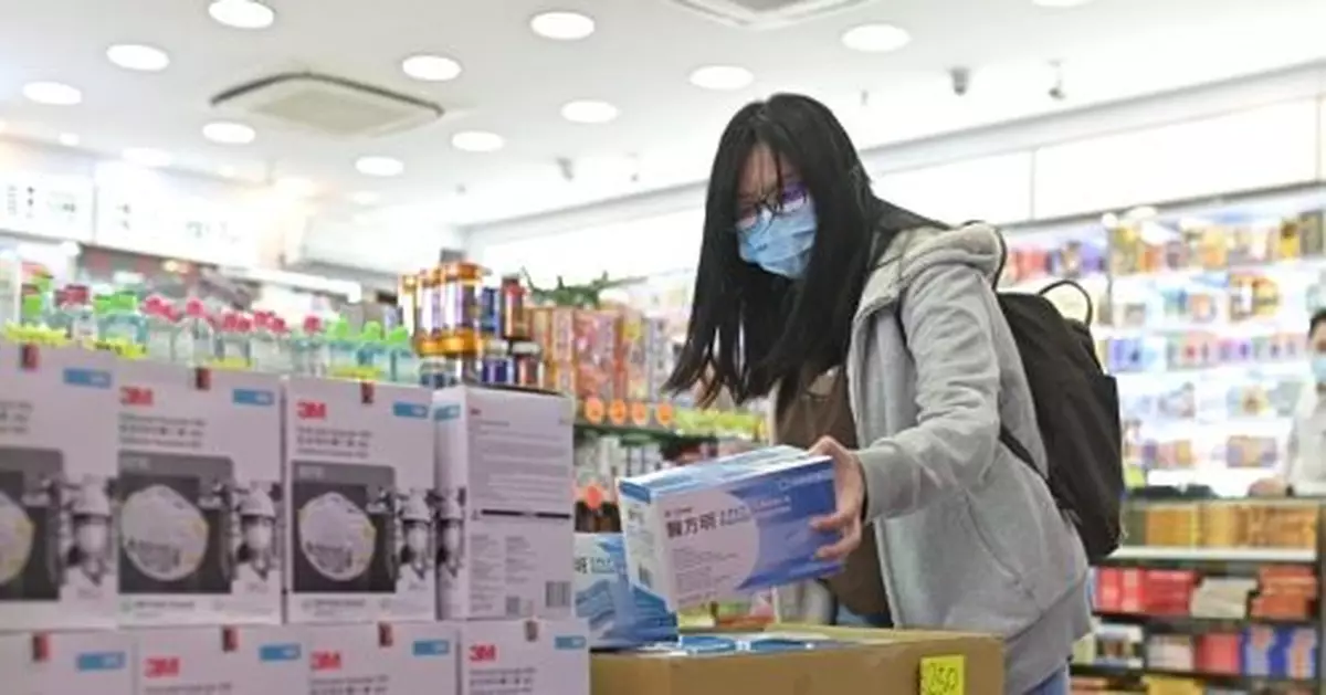 海關抽驗40個口罩樣本 全部測試合格