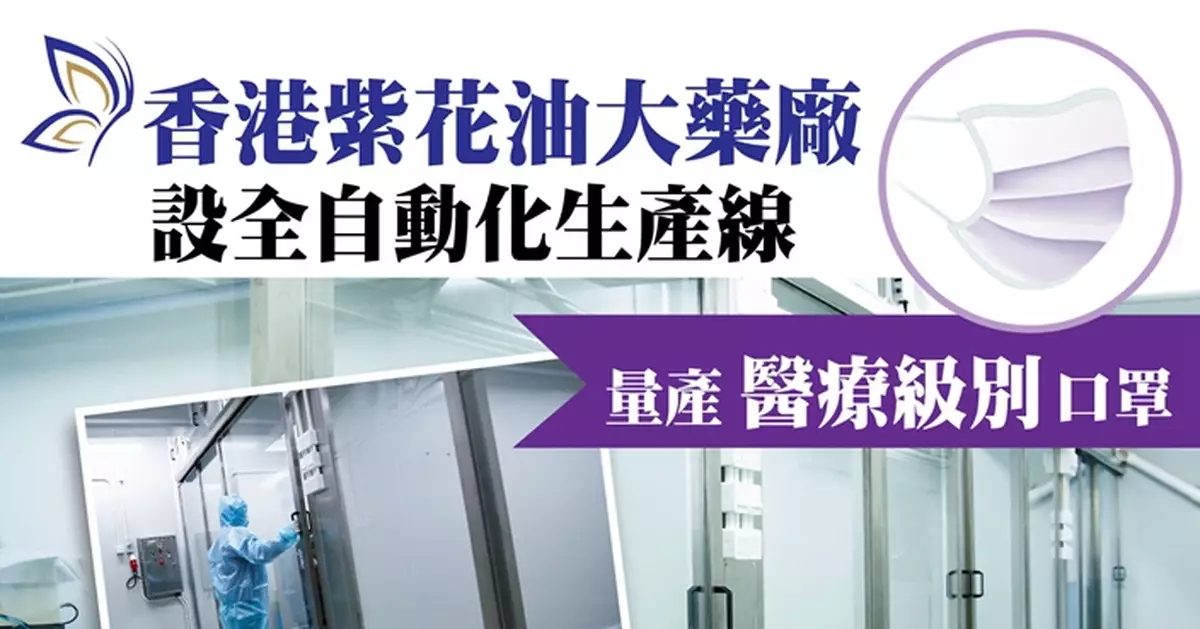 「紫花油藥廠」開本地口罩廠 料月產400萬個