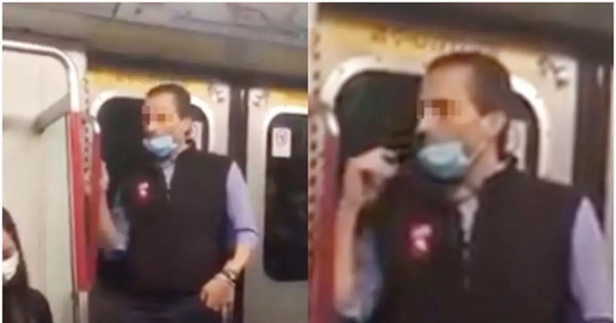 外籍男子拉下口罩向港鐵車廂扶手抹口水？港鐵回應