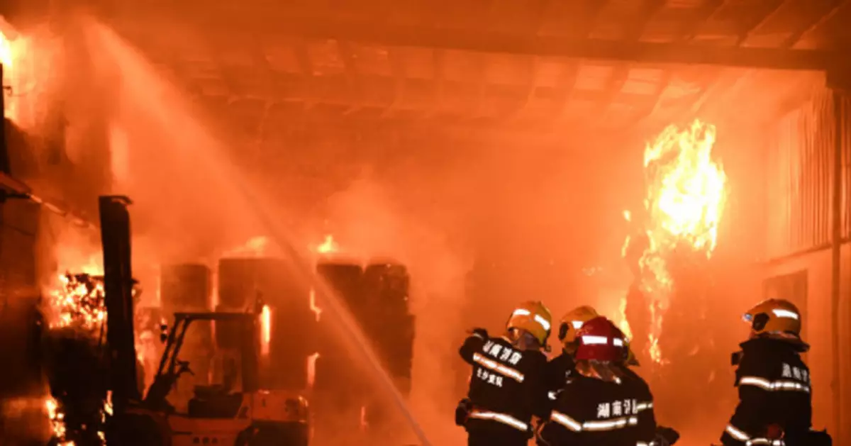 長沙一包裝廠起火無人傷亡 企業5個月前曾查出火患