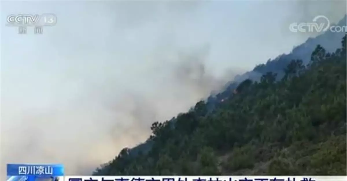 又起火！四川涼山發生森林火災 撲救有一定難度