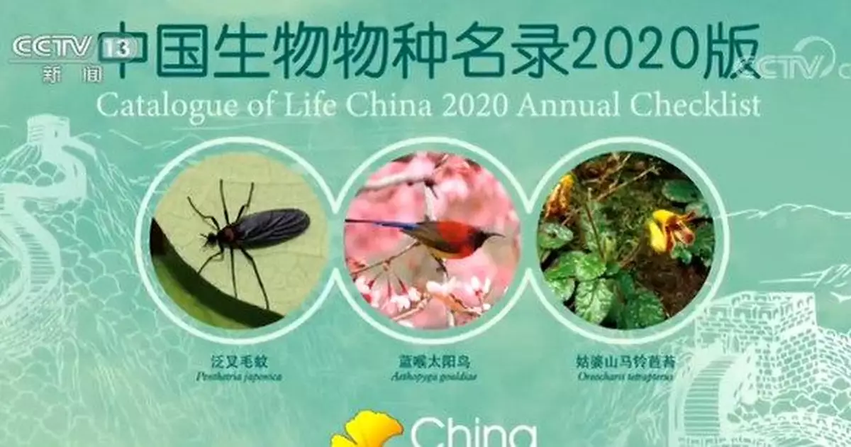 《中國生物物種名錄2020版》發佈