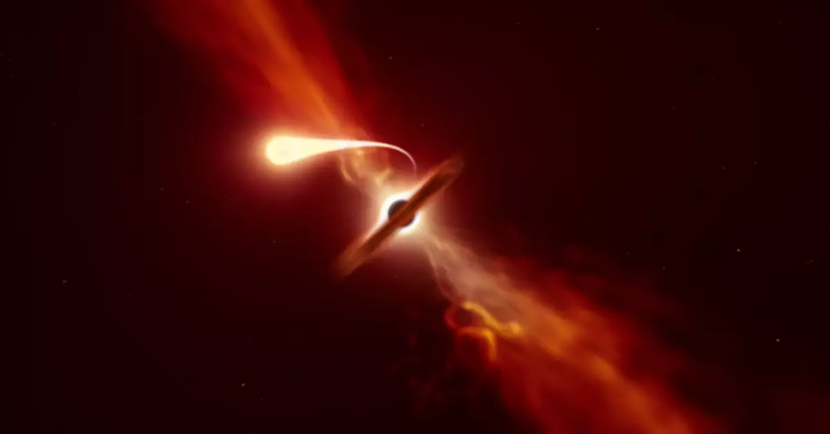 迄今最近距離圍觀一顆恆星被黑洞撕成「意大利麵條」