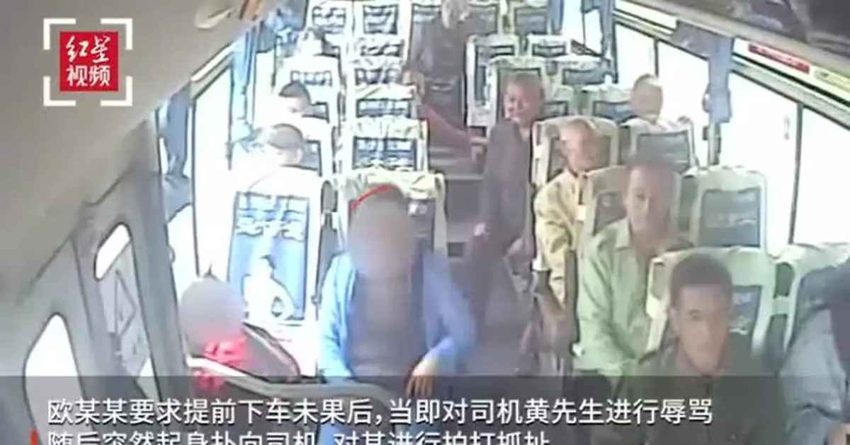 女乘客乘公交未到站要求下車未果，抓扯拍打司機