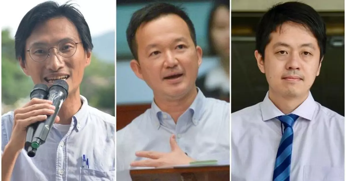 朱凱廸陳志全許智峯被捕 涉今年六月立法會掟臭水