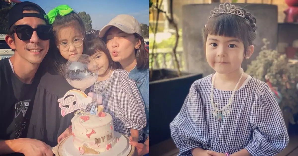 賈靜雯細女4歲生日 小公主造型勁可愛