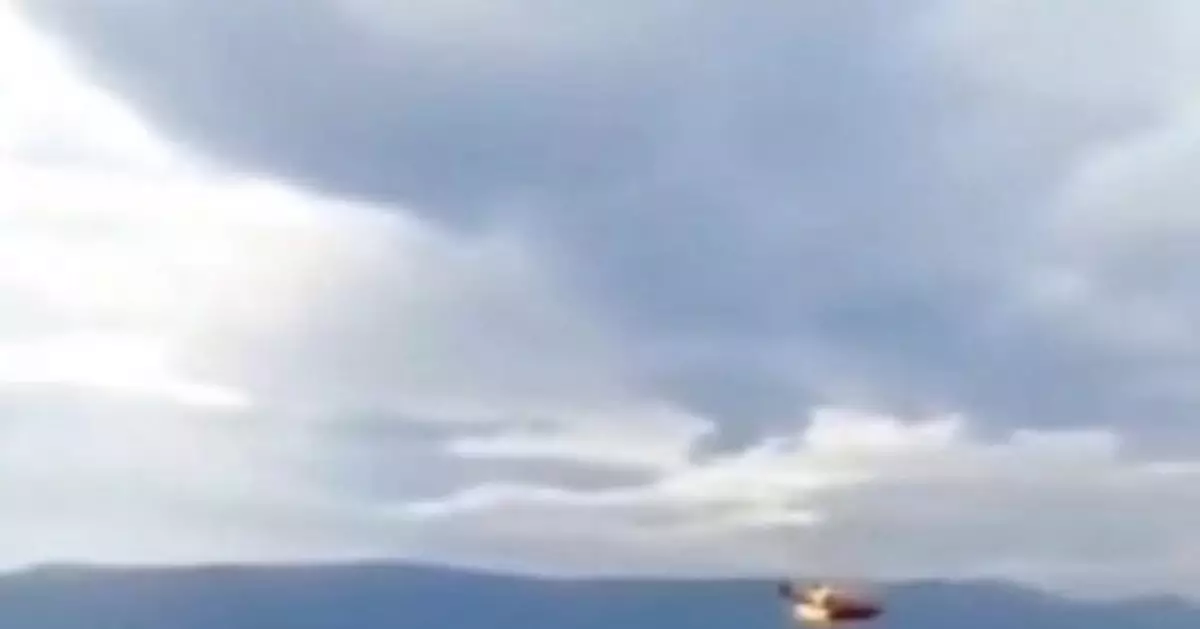 雲南大理一森林滅火直升機失事墜入洱海