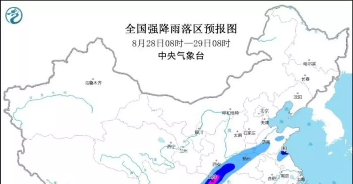 西南地區東部黃淮等地有較強降水過程