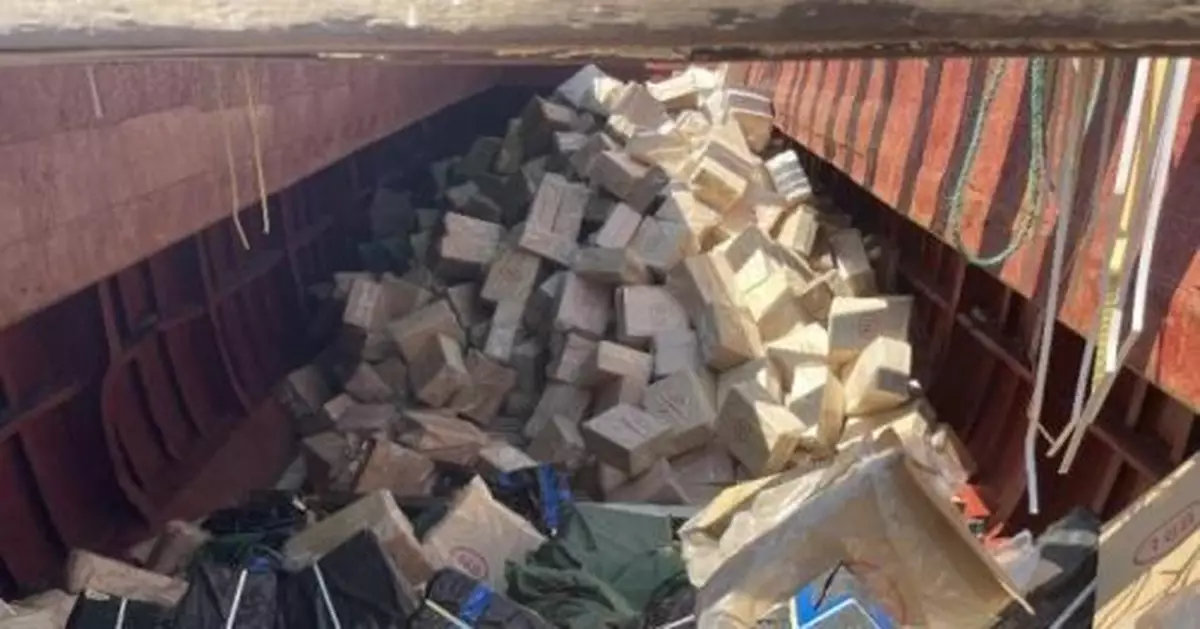 浙江溫州查獲案值超1300萬元海上運輸假煙案