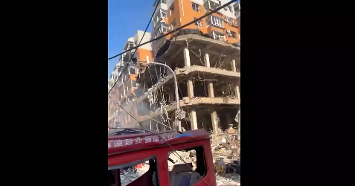 瀋陽一飯店發生燃氣爆炸 現場慘烈