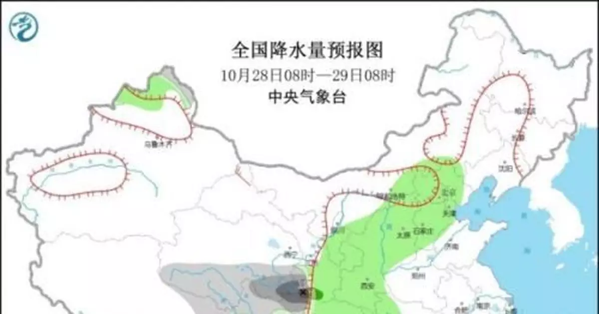 青藏高原東部有雨雪天氣 華北中南部黃淮等地有霾天氣