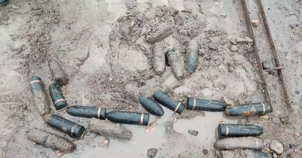 內蒙古興安盟邊境地區發現76枚日偽時期遺留炮彈
