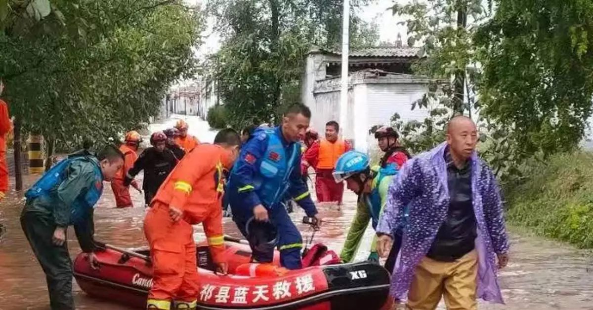 山西多地連夜組織居民撤離，有老人被洪水沖走